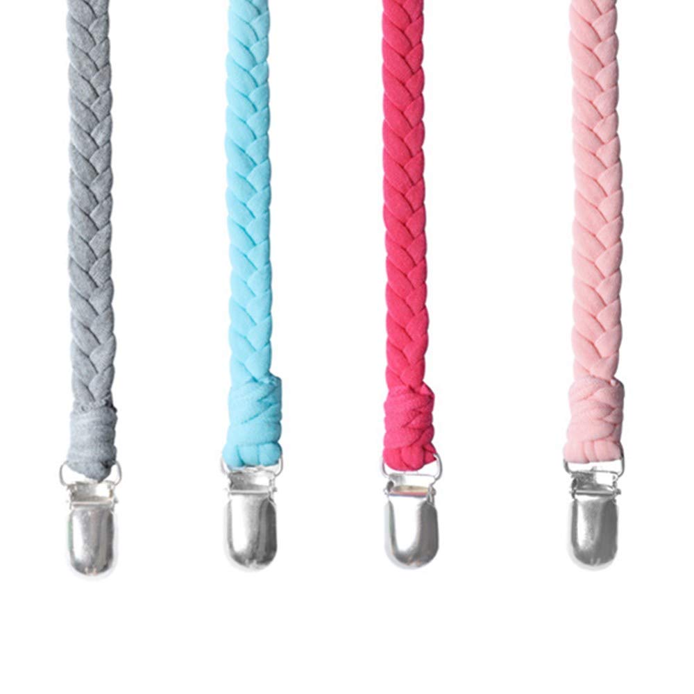 50 Pcs Metal Suspender Clips - 1 Inch T-Shape Pacifier Holder with Grip Teeth for Baby Dummies & Toys | Perfect for Baby Accessories, Pacifier Storage & Toy Organization