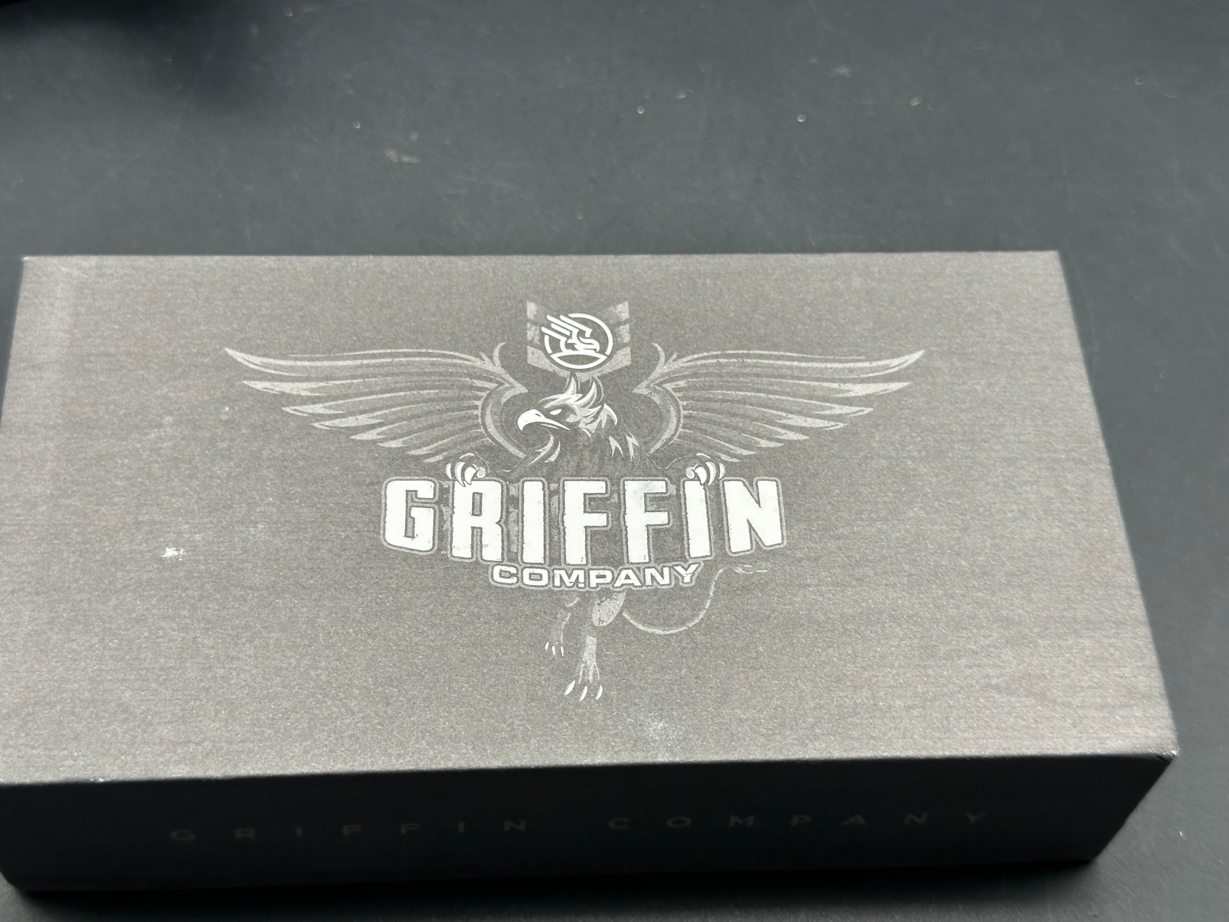 Premium Griffin X Series Folding Knife - Blackwashed CPM Magnacut Blade, Titanium Bolster Lock & Marbled Carbon Fiber Handle | EDC, Outdoor Survival, Camping & Tactical Use