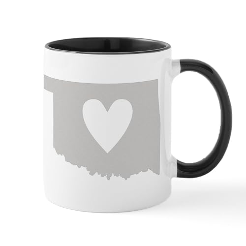 White/Black Inside - Heart Oklahoma Mug