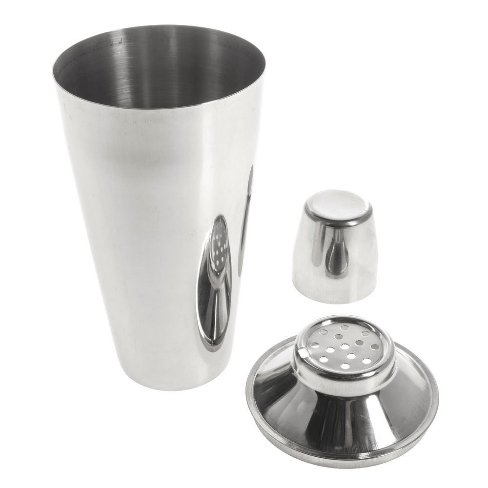 American Metalcraft CSJ174 28 Oz. 3-Piece Stainless Steel Cocktail Shaker Set - Bar Mixing Kit for Margaritas, Martinis & Home Bartending