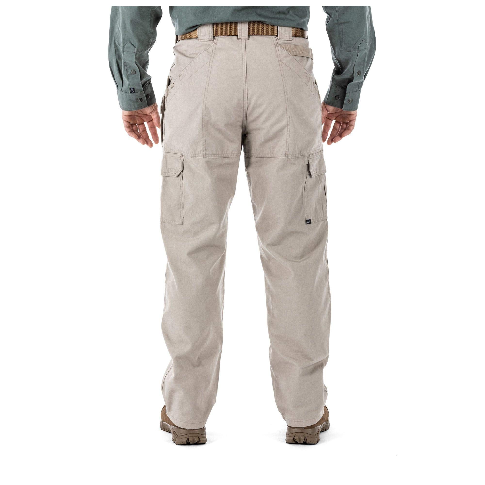 5.11 Tactical Men's Active Work Pants - Durable 100% Cotton with Double Reinforced Knees | Superior Fit for Outdoor Jobs & Tactical Use | Style 74251 | Perfect for Construction, Hiking & Military Training