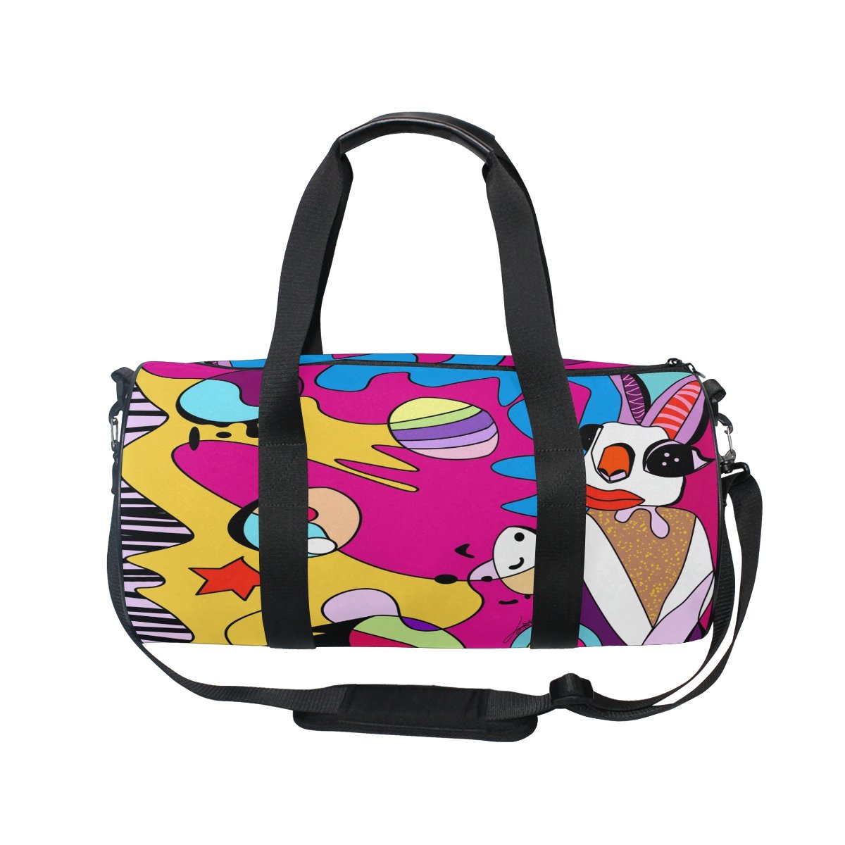 ALAZA Gym Duffel Bag for Women - Large Capacity Sports Travel Bag with Shoulder Strap - Perfect for Gym, Dance, Camp & Weekend Getaways