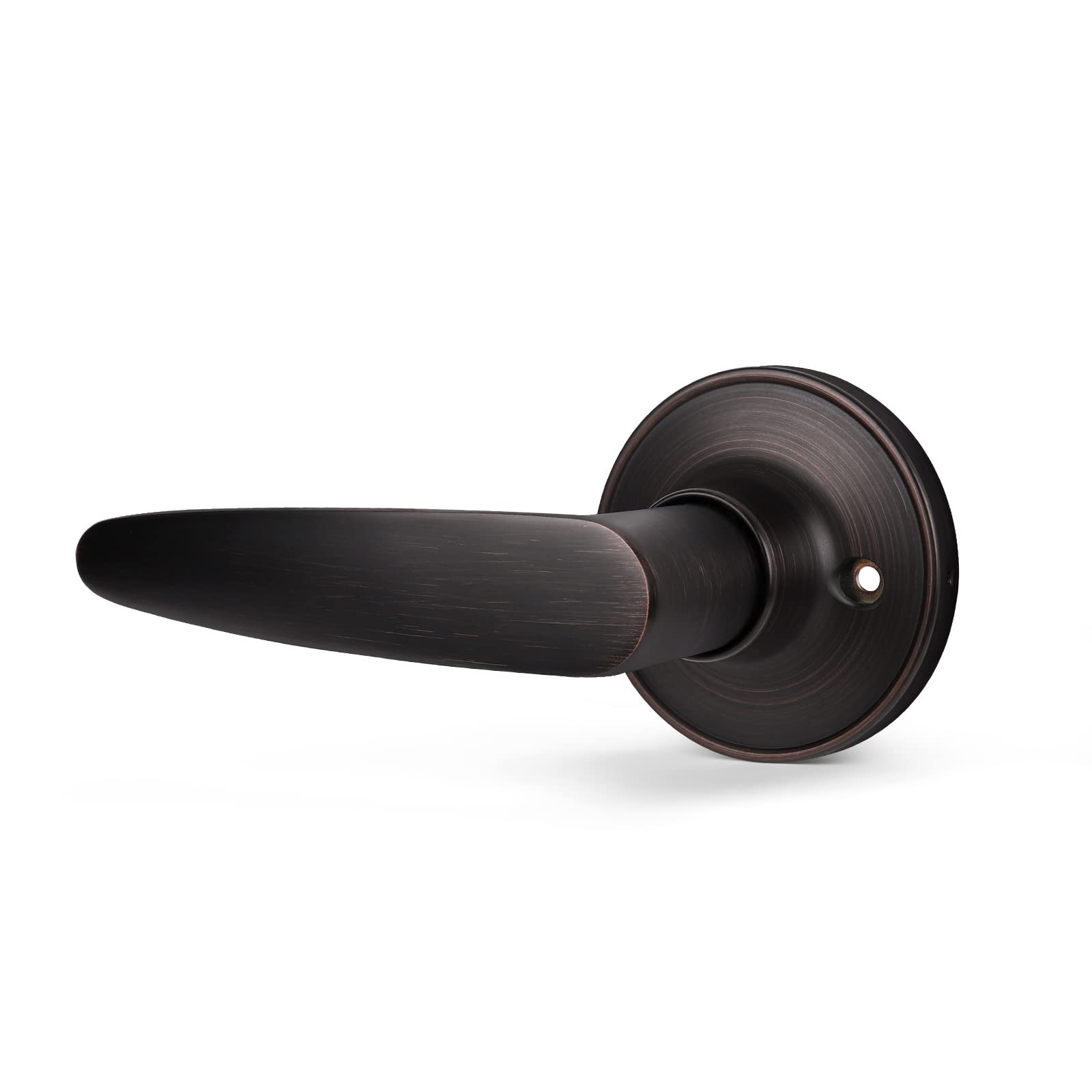 KNOBWELL Single Sided Dummy Door Lever - Oil Rubbed Bronze Finish, Classic Interior Door Knob for Closet & Bedroom (1 Pack) - Perfect for Hallways, Pantries and Decorative Door Applications