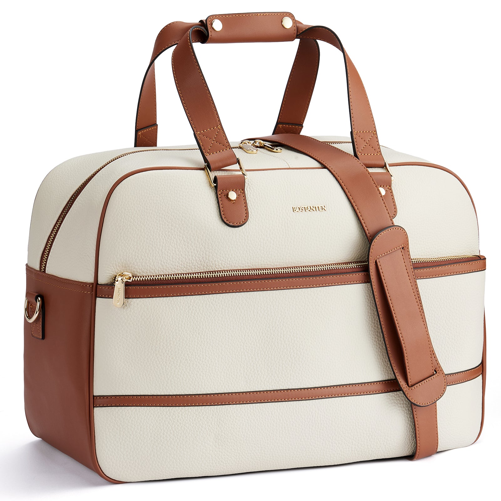 Judea Genuine Leather Overnight Bag - Large Duffle Bag with Trolley Sleeve for Travel & Gym | Premium Leather Weekender Bag for Men & Women
