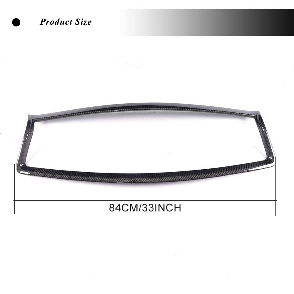 Premium Carbon Fiber Front Grille for Infiniti Q50 Sedan 2013-2017 - Direct Fit Replacement with Stylish Outline Trim - Perfect for Car Enthusiasts & Performance Upgrades