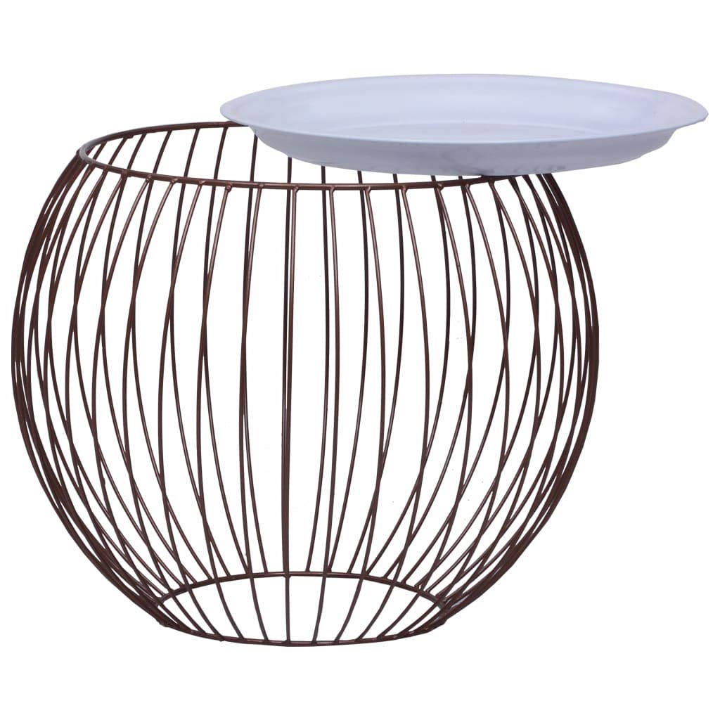 Modern Gold Coffee Table 20 Inch Round - Perfect for Living Room, Lounge & Office Decor