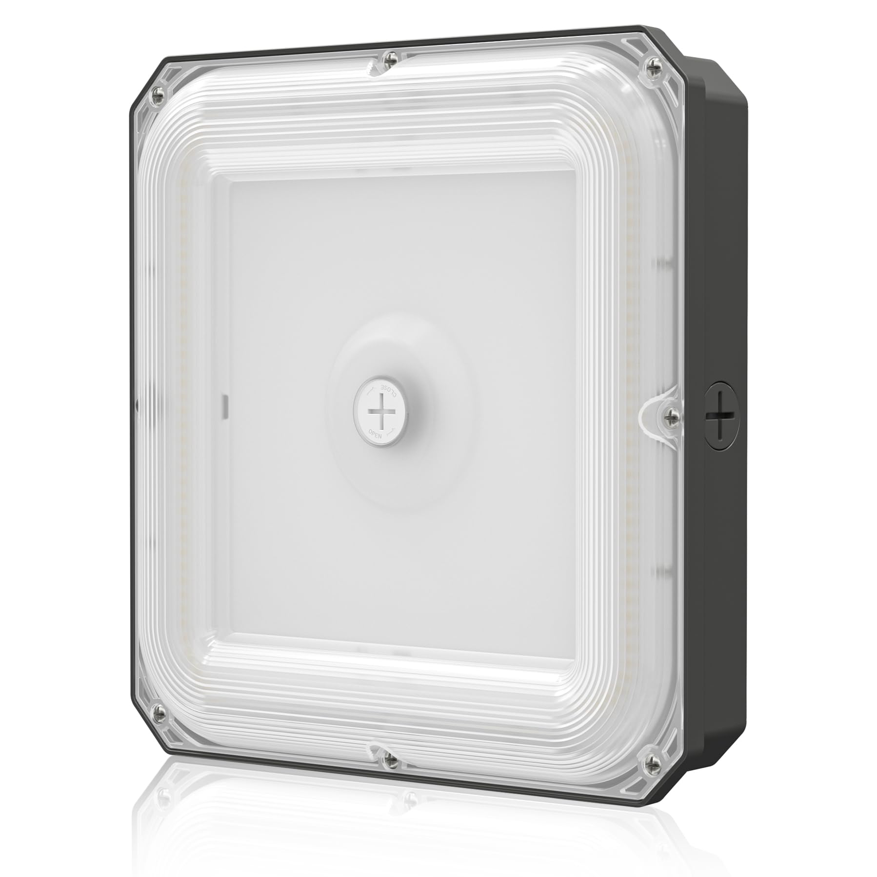 80W LED Canopy Lights 11200LM - Commercial & Outdoor IP65 Waterproof High Bay Lighting for Garage, Warehouse, Gas Station - 5000K Daylight, FCC-Listed (1 Pack) - Perfect for Industrial Spaces, Parking Lots & Retail Stores