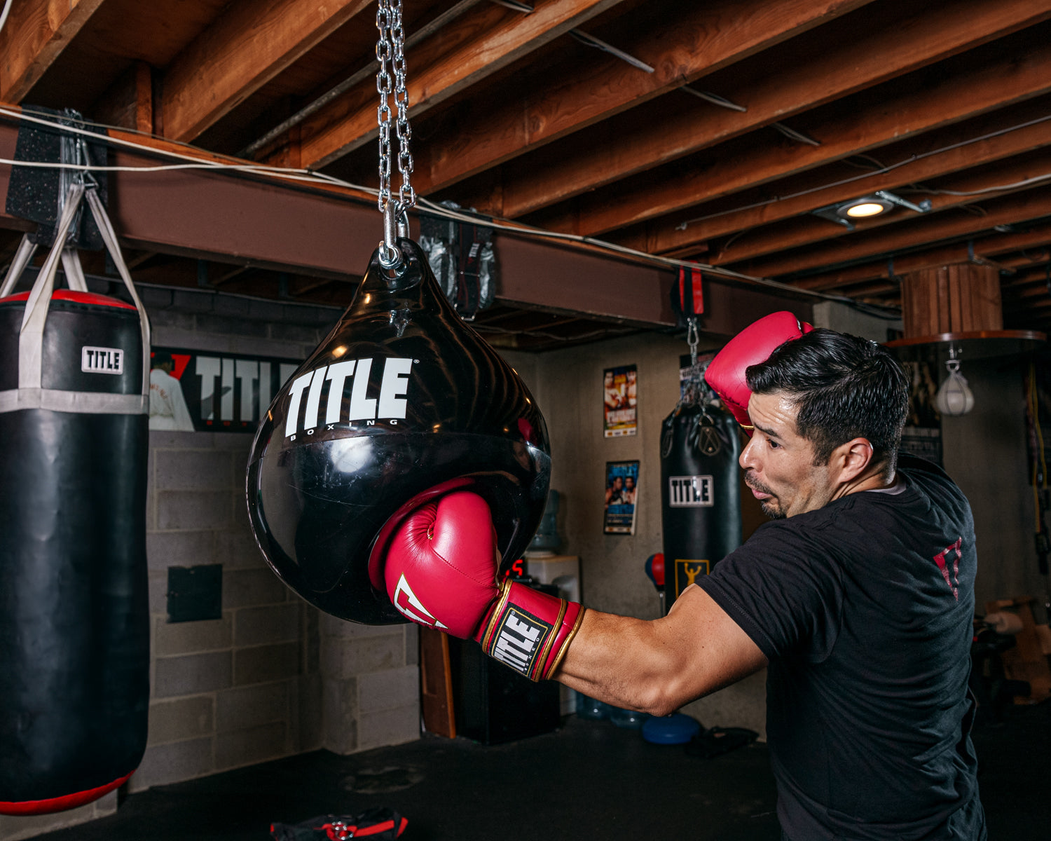 TITLE Boxing Aqua Training Punching Bag - Water-Filled Heavy Bag for Boxing, MMA & Fitness - Perfect for Home Gym, Cardio Workouts & Martial Arts Training