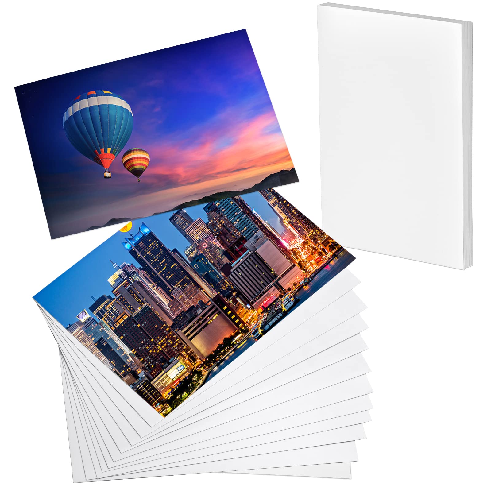 50 Sheets 4x6 Inch Glossy Photo Paper for Inkjet Printers - 180gsm High-Quality Printer Paper for Pictures, Flyers, Calendars & Birthday Banners | Perfect for Home Printing, Photo Albums, and Party Decorations