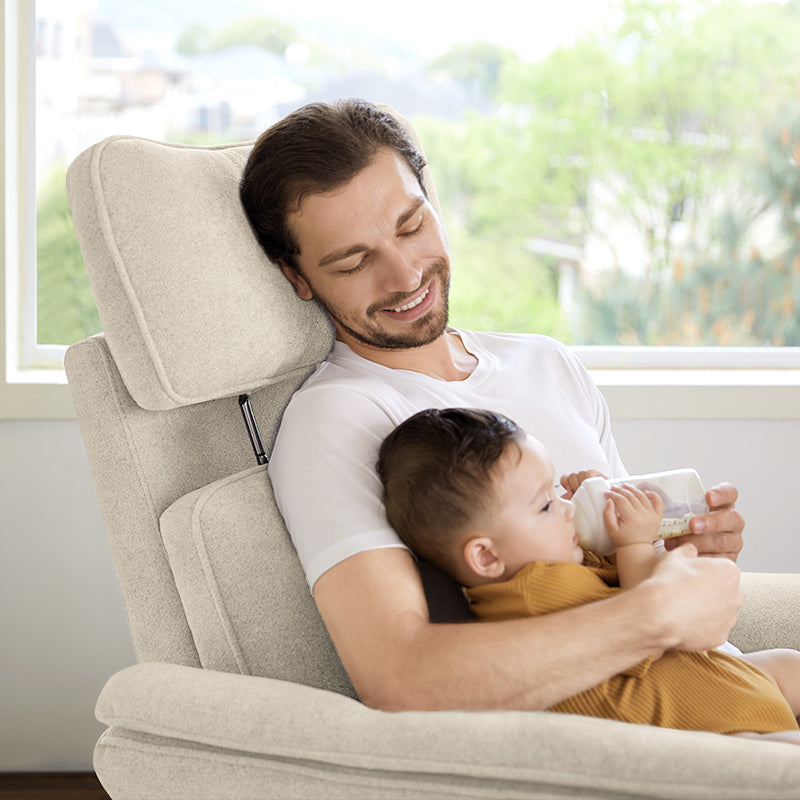 Comfortable Baby Nursery Power Glider Recliner - Perfect for Nursing, Rocking & Bonding with Your Newborn - Ideal for Nurseries, Bedrooms & Living Rooms