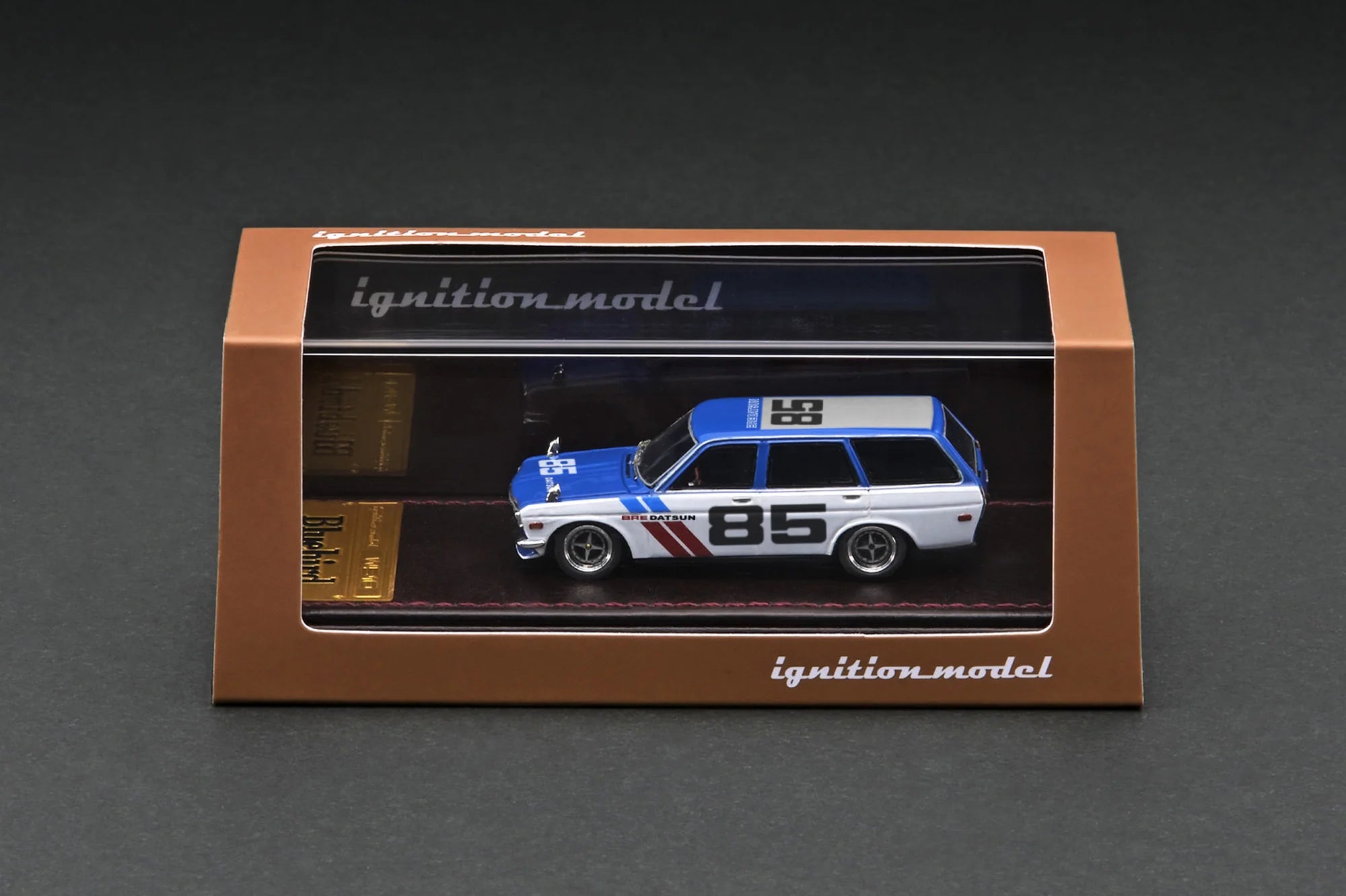 1:64 Scale Nissan Datsun Bluebird 510 Wagon Diecast Model Car - Blue & White Classic Collectible - Perfect for Display, Toy Car Collection, and Racing Enthusiasts