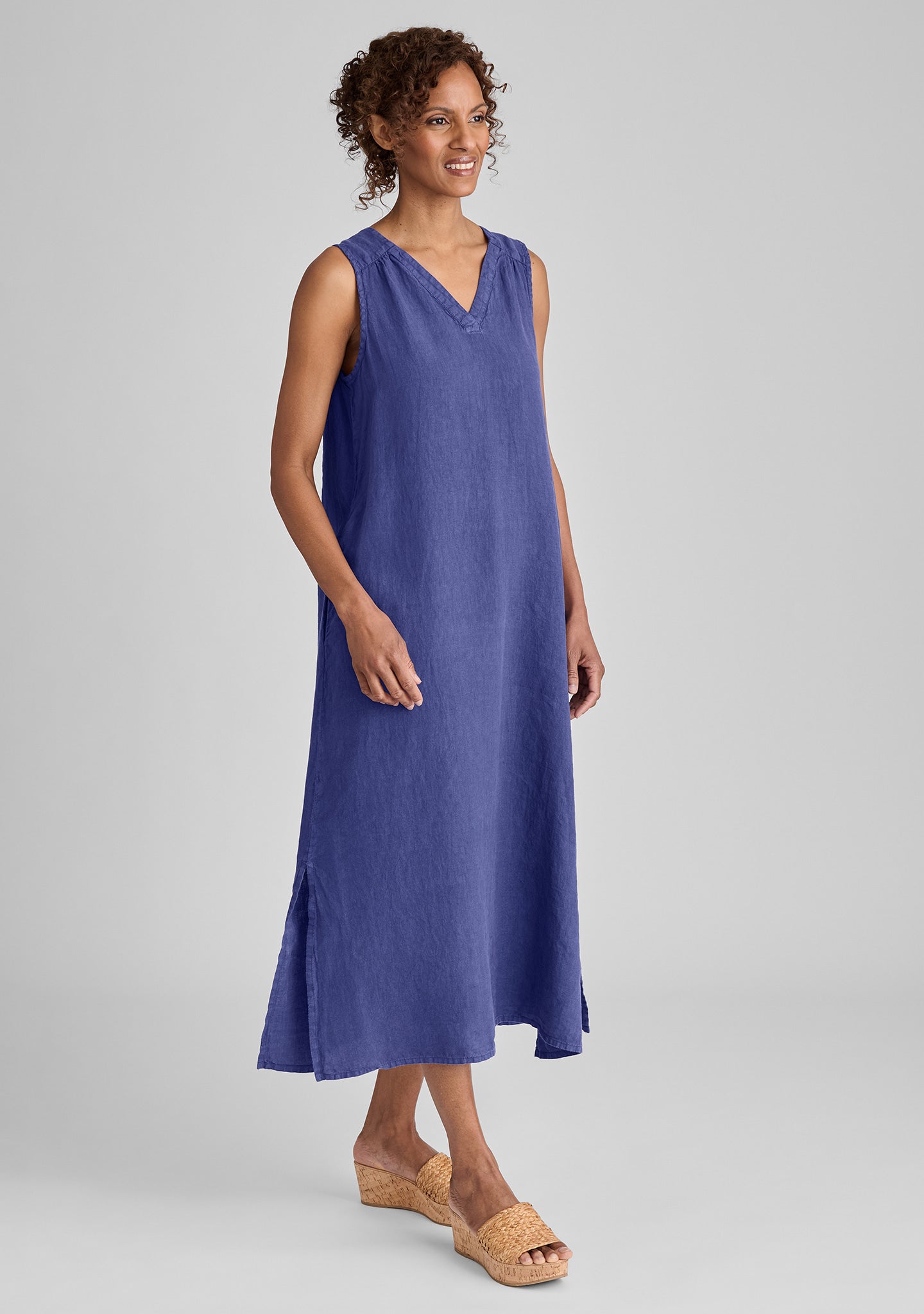 Calypso Dress - Sleeveless Linen Summer Dress for Women | Breathable & Comfortable Beachwear, Vacation Outfit, Casual Day Dress