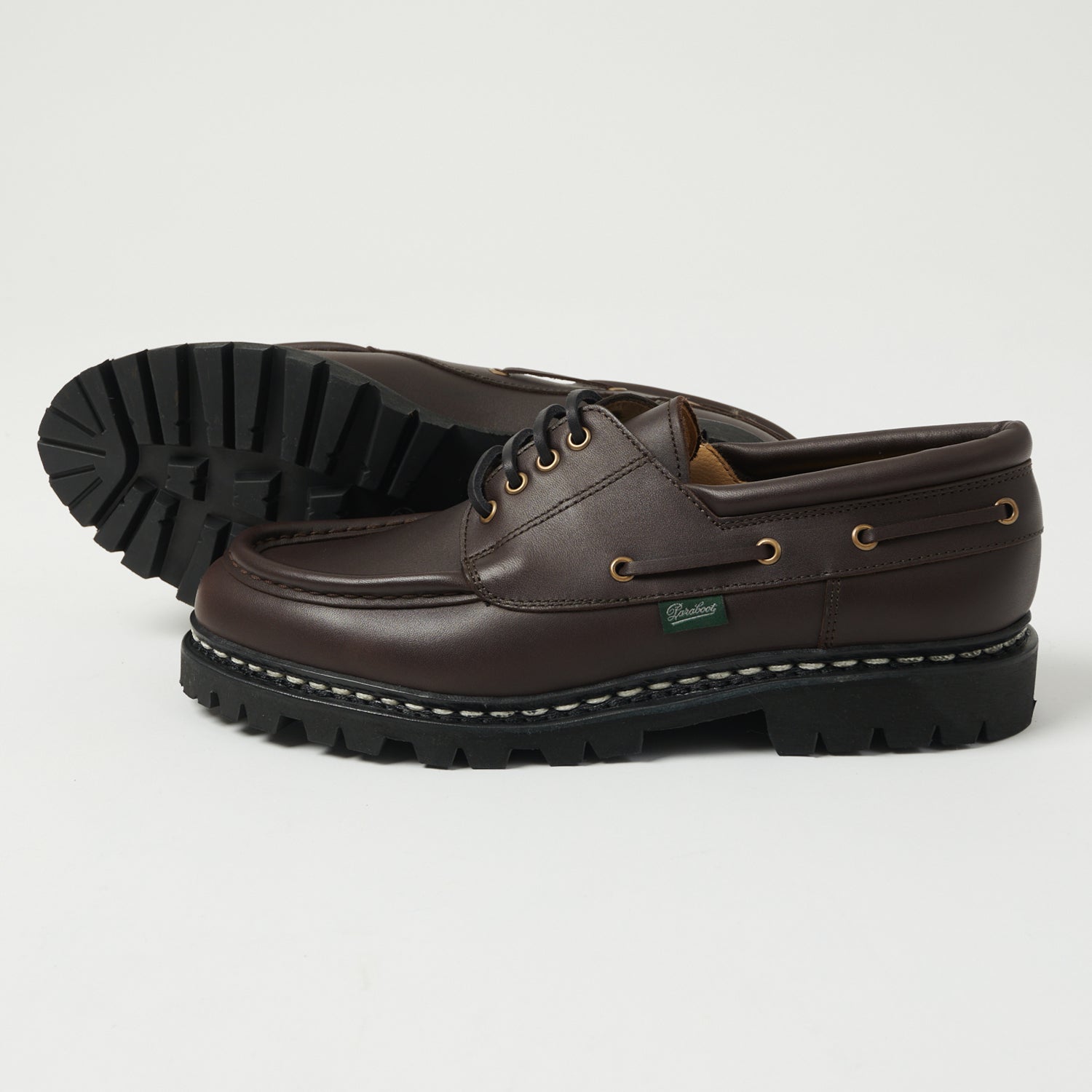 Paraboot Chimey Derby Shoes for Men - Classic Ebony Leather Casual & Dress Footwear - Perfect for Office, Business, and Formal Occasions