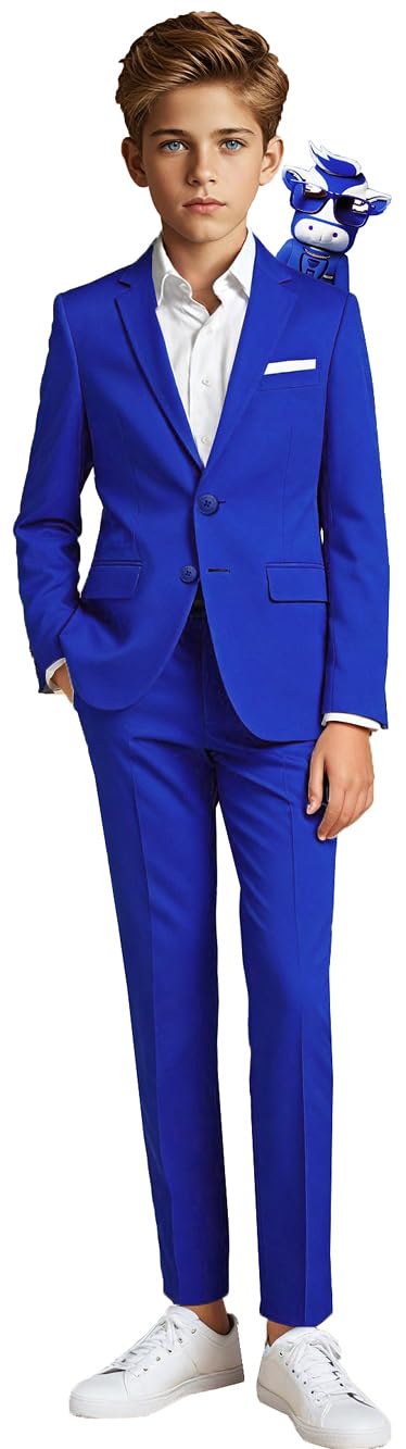 Black n Bianco Boys' First Class Slim Fit Suits - Lightweight Formal Wear for Weddings & Special Occasions | Baby Muffin Collection