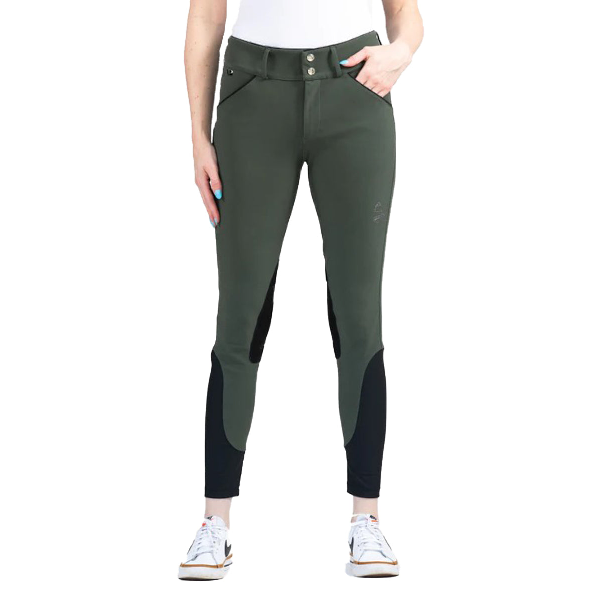 AP Hassinger The Sedgefield Knee Patch Breeches - Comfortable Equestrian Riding Pants for Women - Perfect for Horseback Riding, Dressage & Show Jumping