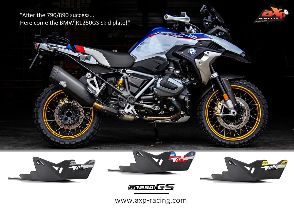 AXP Racing R1250GS/ADV Skid Plate - Heavy Duty Motorcycle Protection for BMW R1250GS & R1250GS Adventure - Off-Road & Adventure Riding Accessories