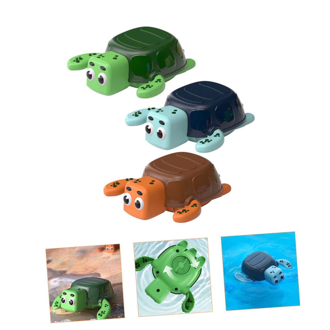 UPKOCH 3-Piece Kids Bath Toys Set - Fun Water Play Bathtub Toys for Toddlers & Babies - BPA-Free Plastic Floating Toys for Bathtime, Pool & Beach Play