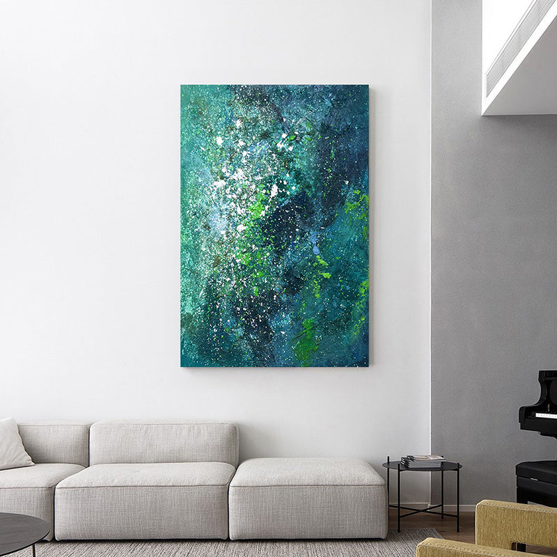 Handmade Mixed Media Art with Acrylic - Original Contemporary Wall Painting for Home & Office Decor | Perfect for Living Room, Bedroom or Workspace