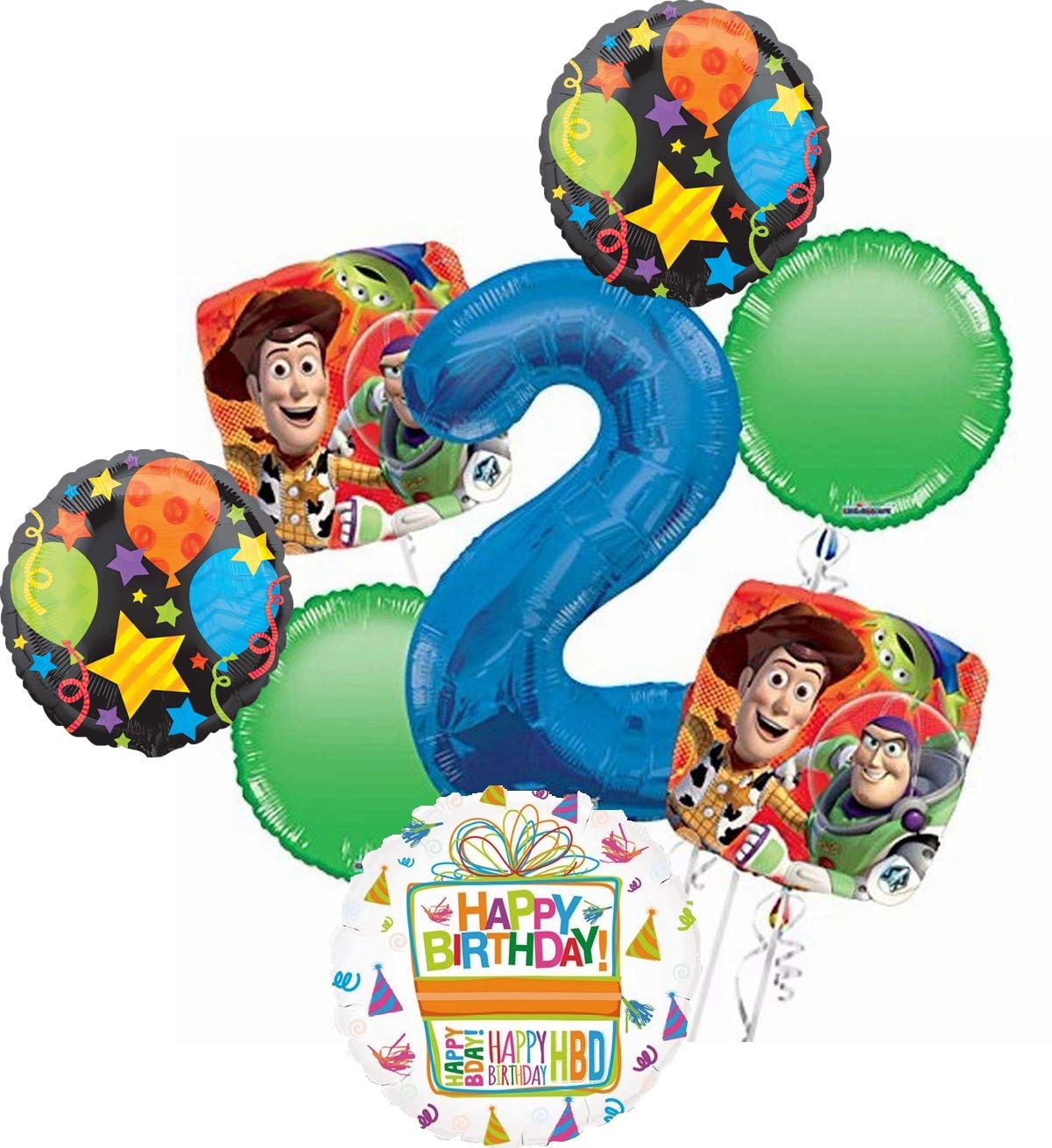 Toy Story 2nd Birthday Party Decorations - Balloon Bouquet Set for Kids Birthday Party, Baby Shower & Disney Themed Celebrations