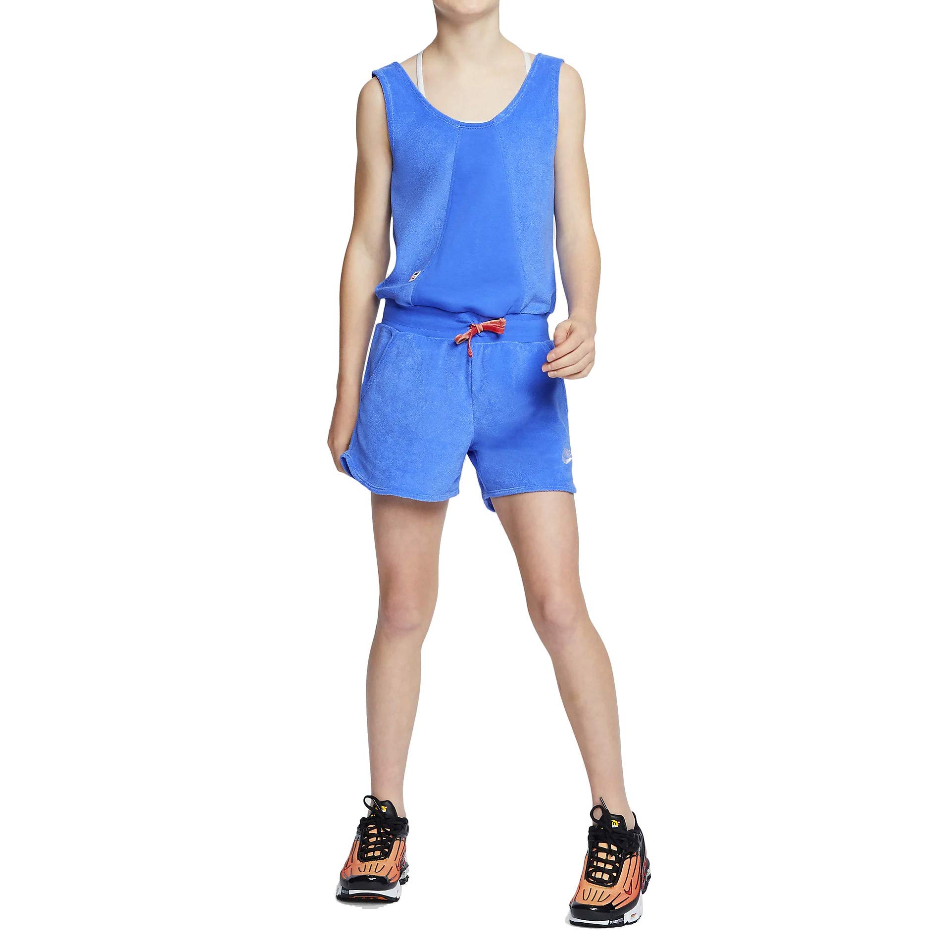 Nike Little Girls' Heathered Sport Essentials Romper - Comfortable & Stylish Playwear for Active Toddlers - Perfect for Playdates, Daycare & Outdoor Adventures