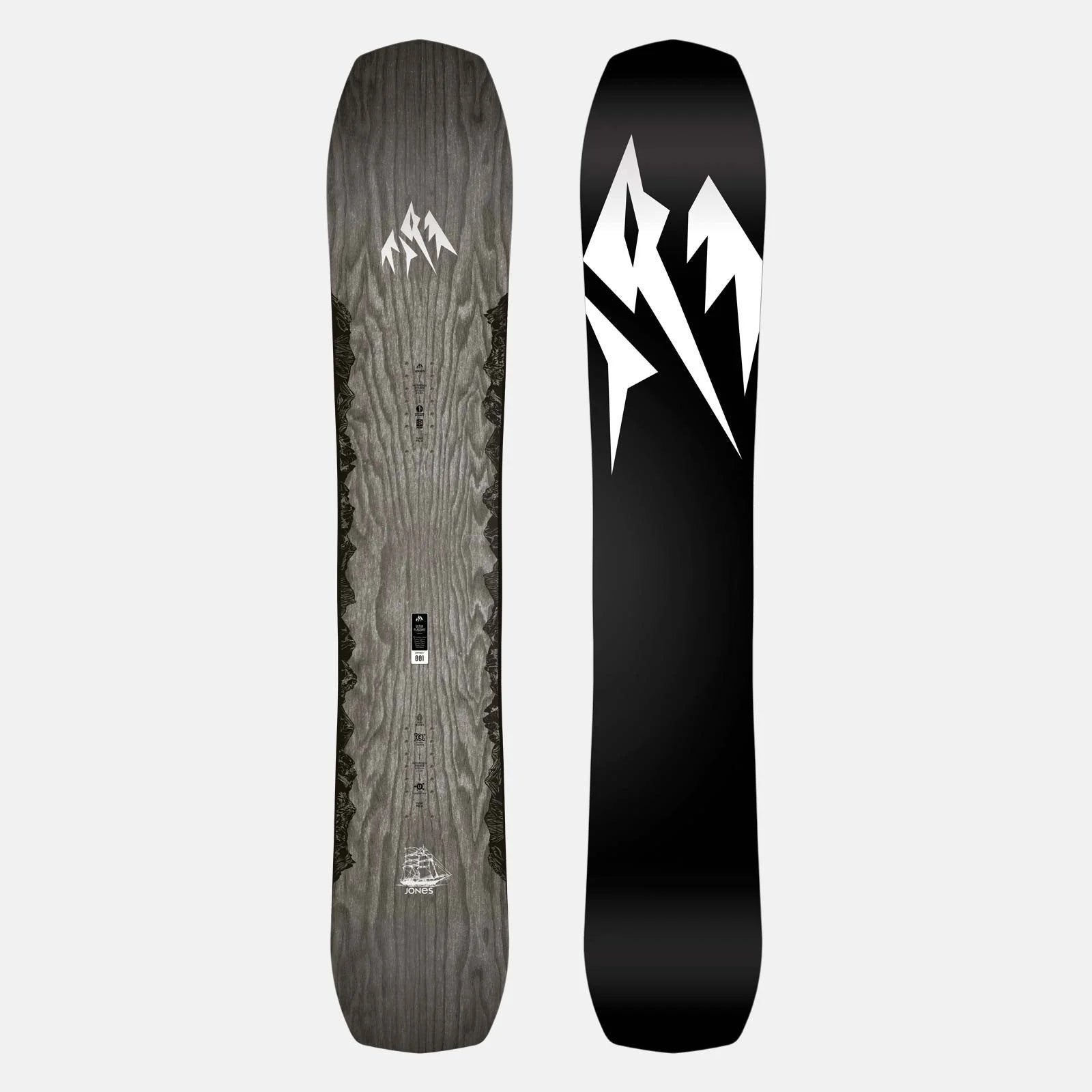 Jones Ultra Flagship Snowboard 2024 - Premium All-Mountain Snowboard for Men & Women | Best for Powder, Freeride & Park Performance | Perfect for Backcountry Adventures & Resort Riding