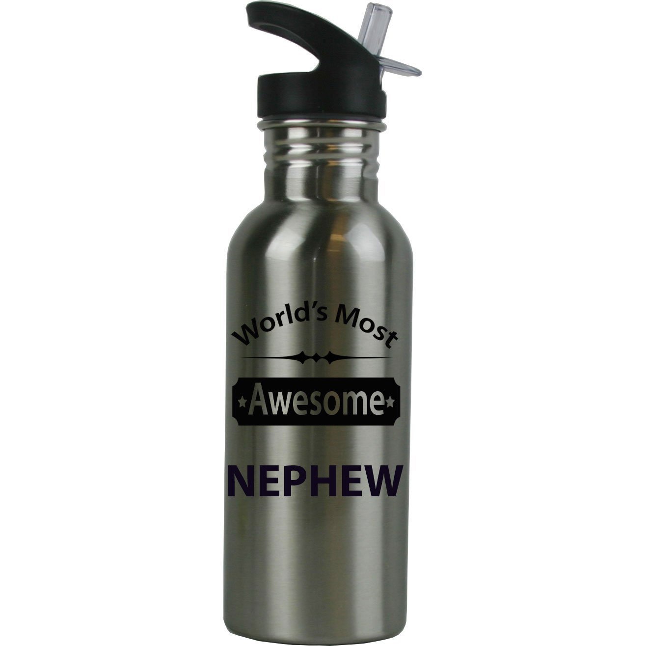 Awesome Nephew Stainless Steel Water Bottle 20oz - Gym & Travel