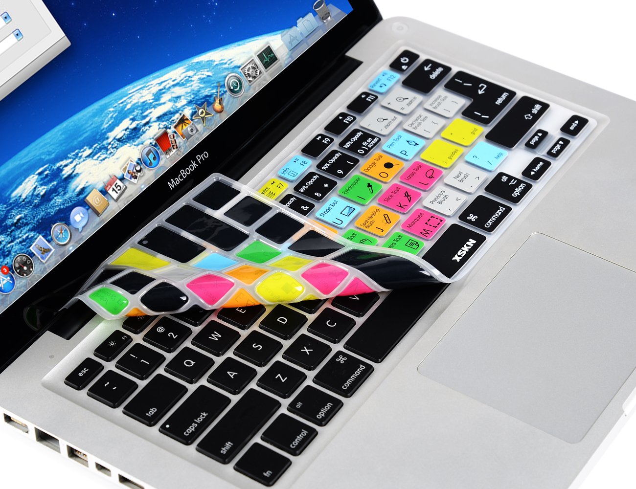 Adobe Photoshop Shortcuts Keyboard Cover - Hot Keys Skin for MacBook Air 13