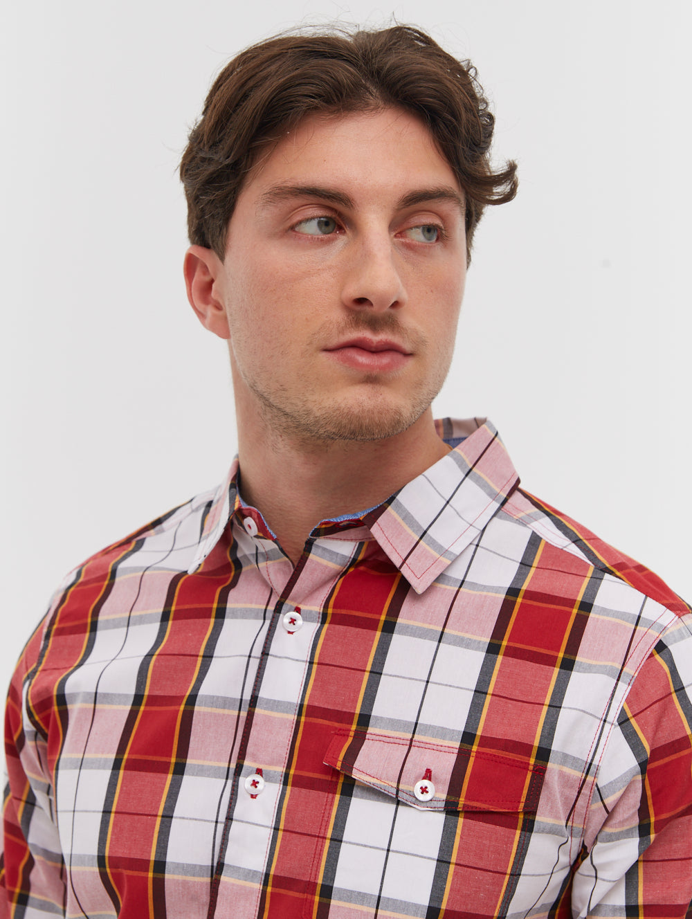 Mens Long Sleeve Checkered Flannel Shirt - Casual Plaid Button Down Shirt for Fall & Winter - Perfect for Outdoor Activities, Work Office and Date Nights