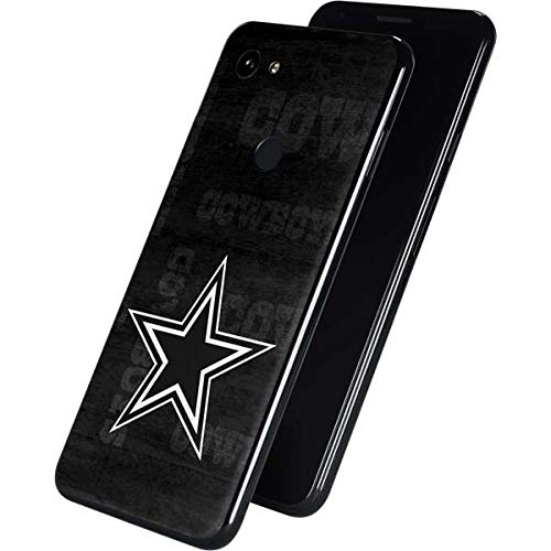 Google Pixel 3a XL Phone Skin - NFL Dallas Cowboys Black & White Design for Sports Fans