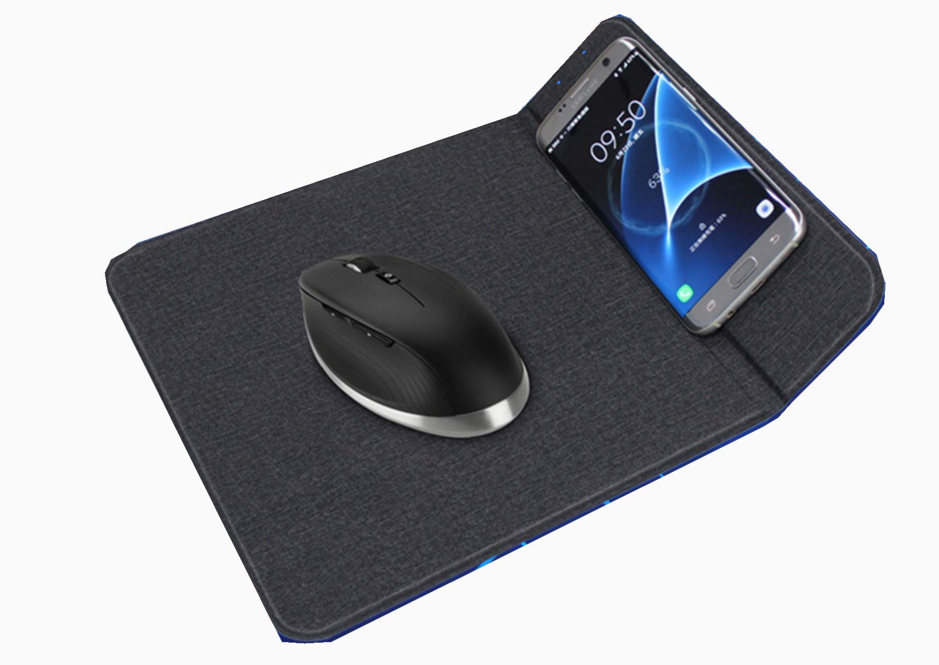 Wireless Charging Mouse Pad - Qi Certified 15W Fast Charger for iPhone, Samsung & All Qi-Enabled Devices | Perfect for Office, Gaming & Home Workspace