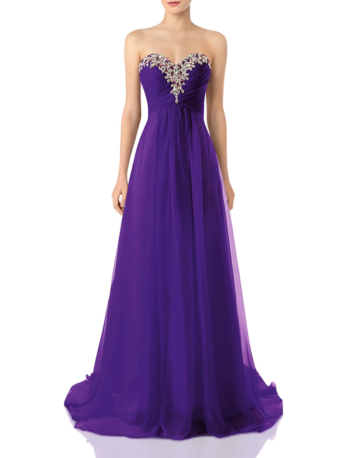 JAEDEN Elegant Long Chiffon Prom Dress & Bridesmaid Gown - A-Line Formal Evening Dress for Homecoming, Wedding Party & Special Occasions