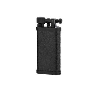 IM Corona Old Boy Arabesque Black Pipe Lighter - Premium Butane Lighter for Tobacco Pipes & Cigars - Perfect for Pipe Smokers & Collectors - Elegant Design for Home, Office & Outdoor Use