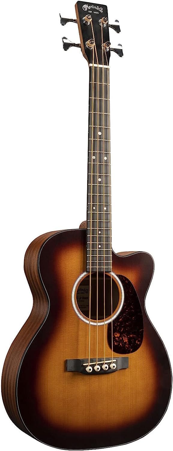 Martin 000CJR-10E Acoustic-Electric Bass Guitar with Cutaway - Sunburst Finish | Perfect for Stage Performances, Studio Recording & Live Gigs