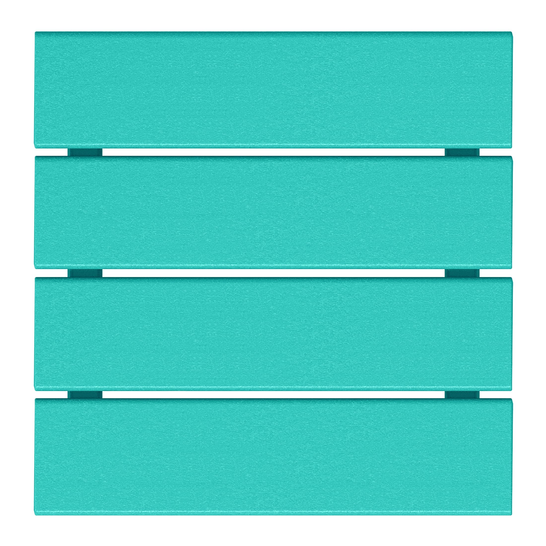 WestinTrends All-Weather Poly Lumber Adirondack Small Patio Square End Table - Turquoise Outdoor Furniture for Deck, Garden & Poolside Relaxation