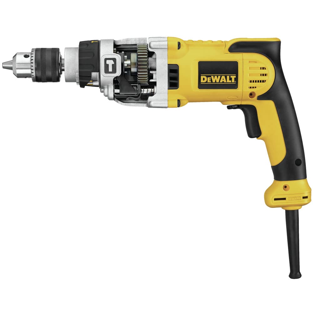 DEWALT 10-Amp 1/2-Inch Hammer Drill with Pistol Grip (DWD520) - Perfect for Construction, Woodworking, and Heavy-Duty DIY Projects