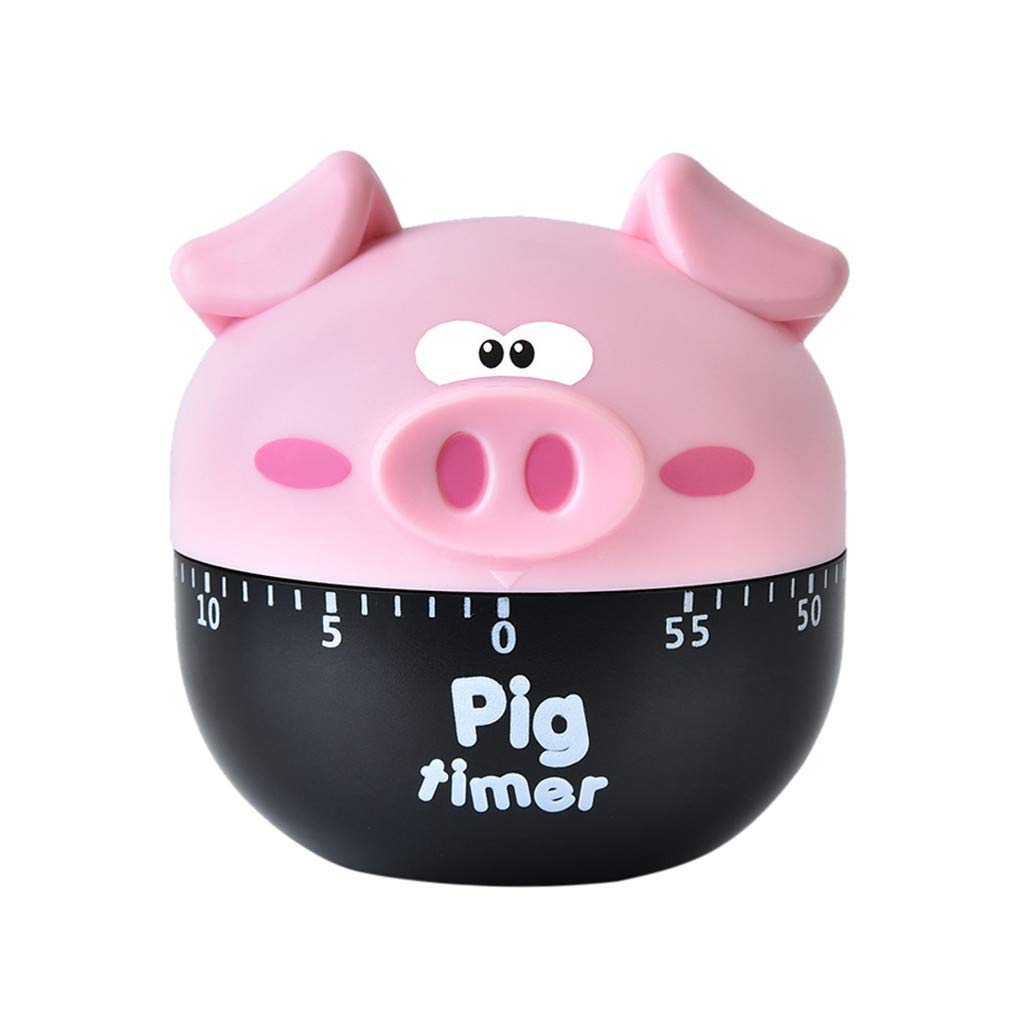 60-Minute Kitchen Timer - Mechanical Steel/Plastic Cooking Alarm Clock for Baking, BBQ & Meal Prep | Perfect for Home, Restaurant & Bar Use