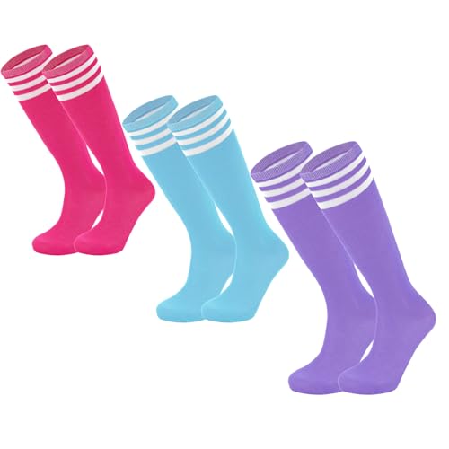 Lake Blue&peach Pink&light Purple White Stripe