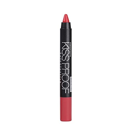 Matte Waterproof Long-Lasting Lipstick - Kiss Proof & Smudge Resistant Lip Balm Pencil for All-Day Wear | Perfect for Parties, Dates & Everyday Makeup