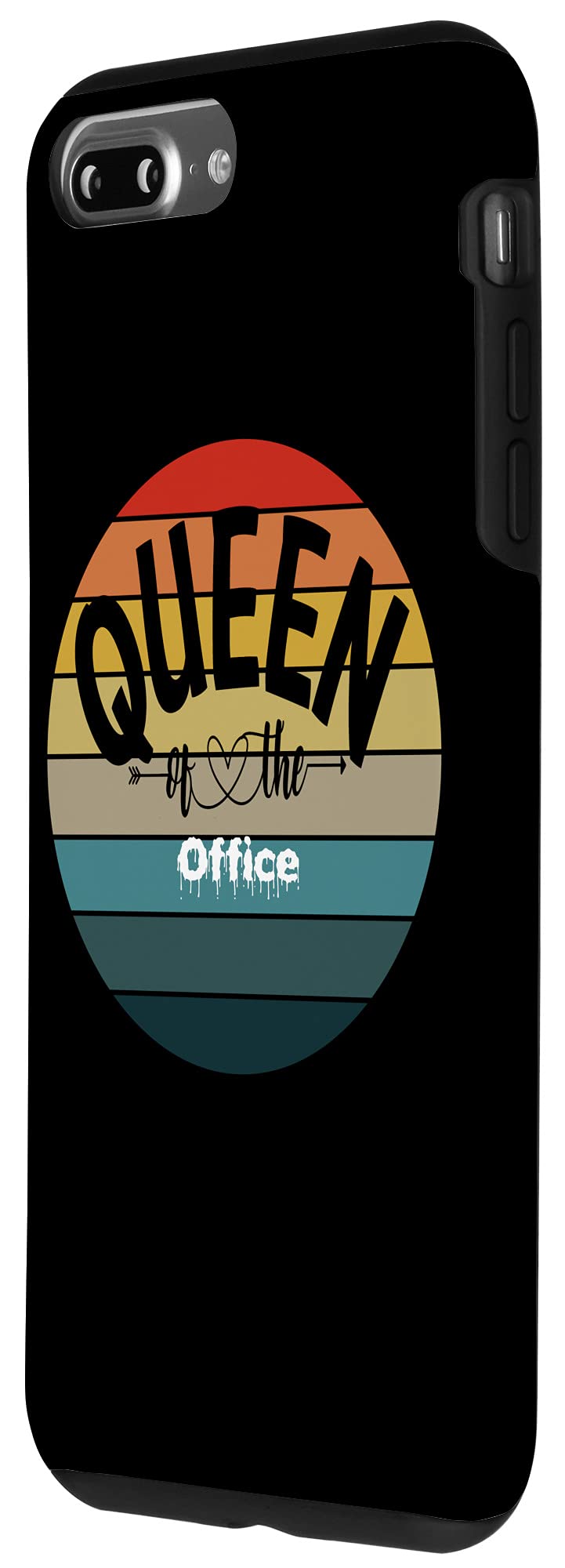 iPhone 7 Plus/8 Plus Shockproof Case - Elegant Office Queen Design with Slim Protection | Perfect for Business Professionals & Daily Commute