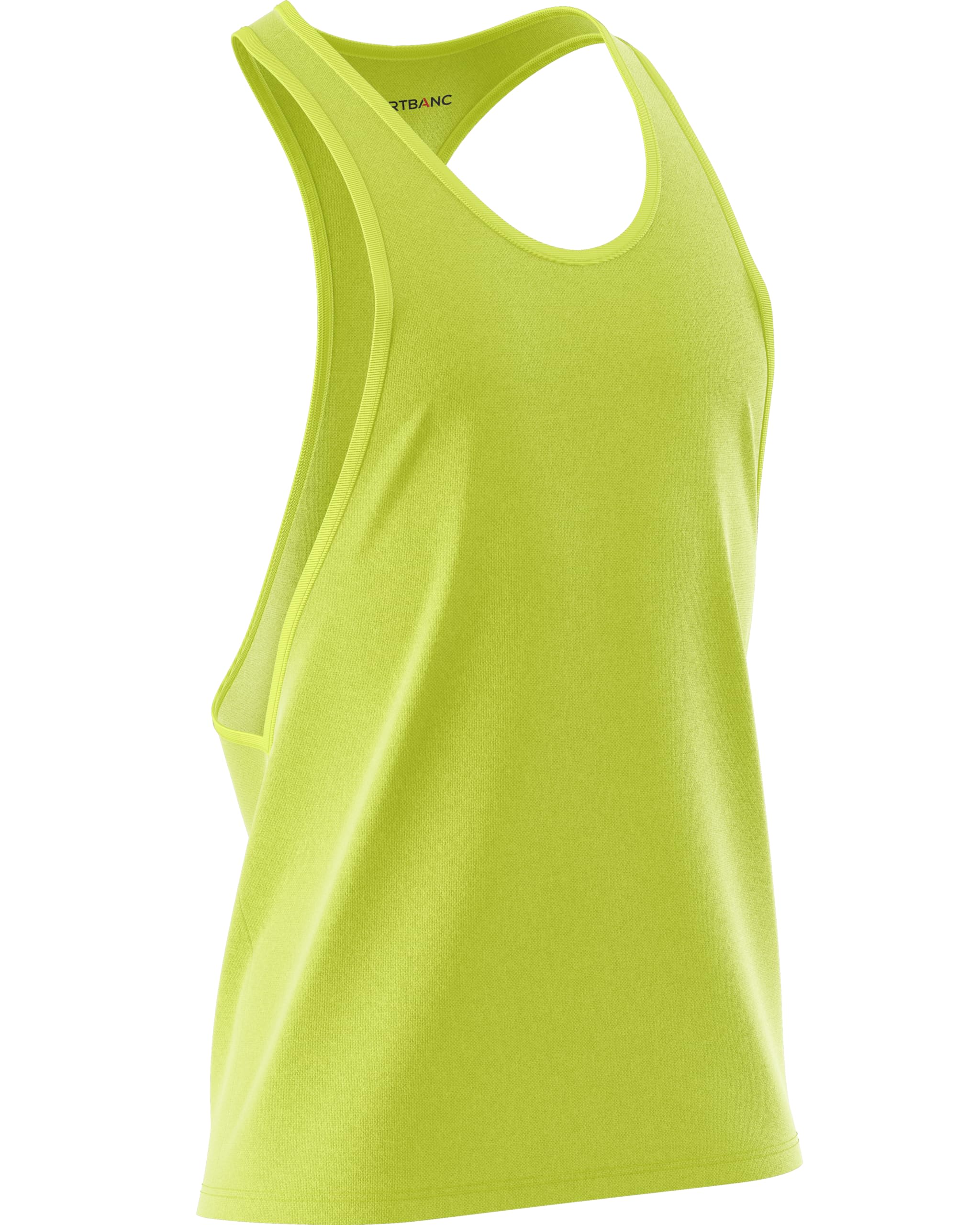 ShirtBANC Essentials Unisex Beach Cotton Racerback Tank Top - Soft Breathable Workout & Yoga Shirt for Men & Women - Perfect for Gym, Running, Summer Vacation and Casual Wear