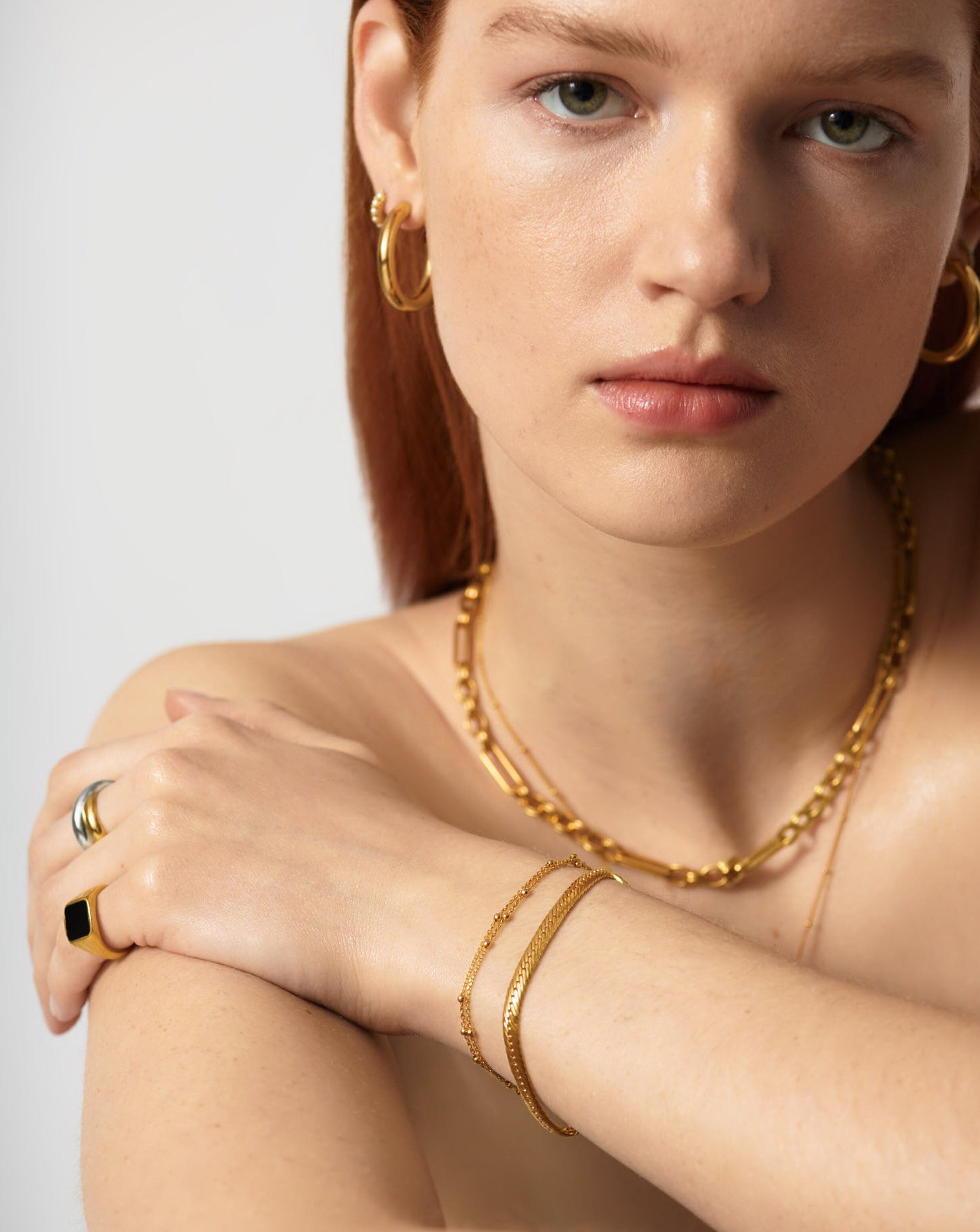 Elegant Camail Chain Bracelet for Women - Stainless Steel Adjustable Link Bracelet Jewelry - Perfect for Everyday Wear, Gifts & Special Occasions