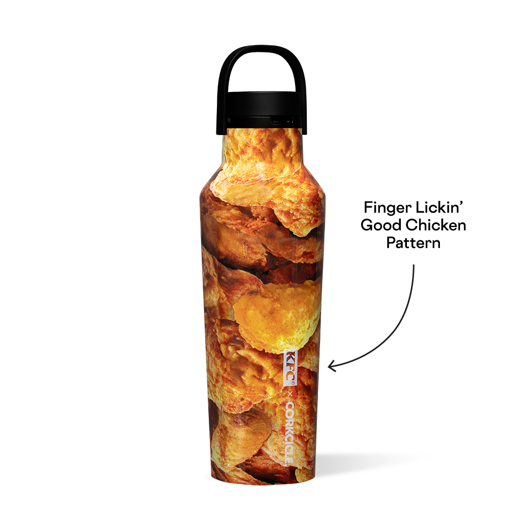 KFC x Corkcicle Sport Canteen - Insulated Stainless Steel Water Bottle for Travel, Gym & Outdoor Activities | Leakproof & Sweatproof Design | Perfect for Sports, Hiking & Daily Use
