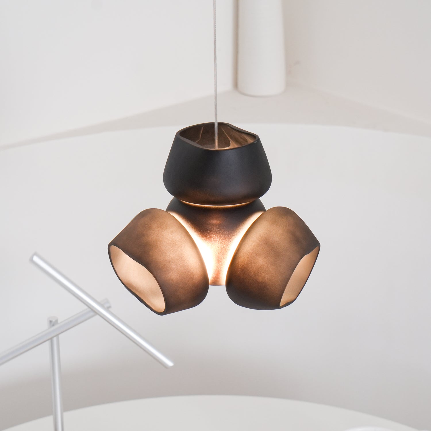 Modern Bubbles Cluster Pendant Light - 6-Light Glass Chandelier for Dining Room, Kitchen Island, Living Room, Bedroom - Elegant Ceiling Lighting Fixture