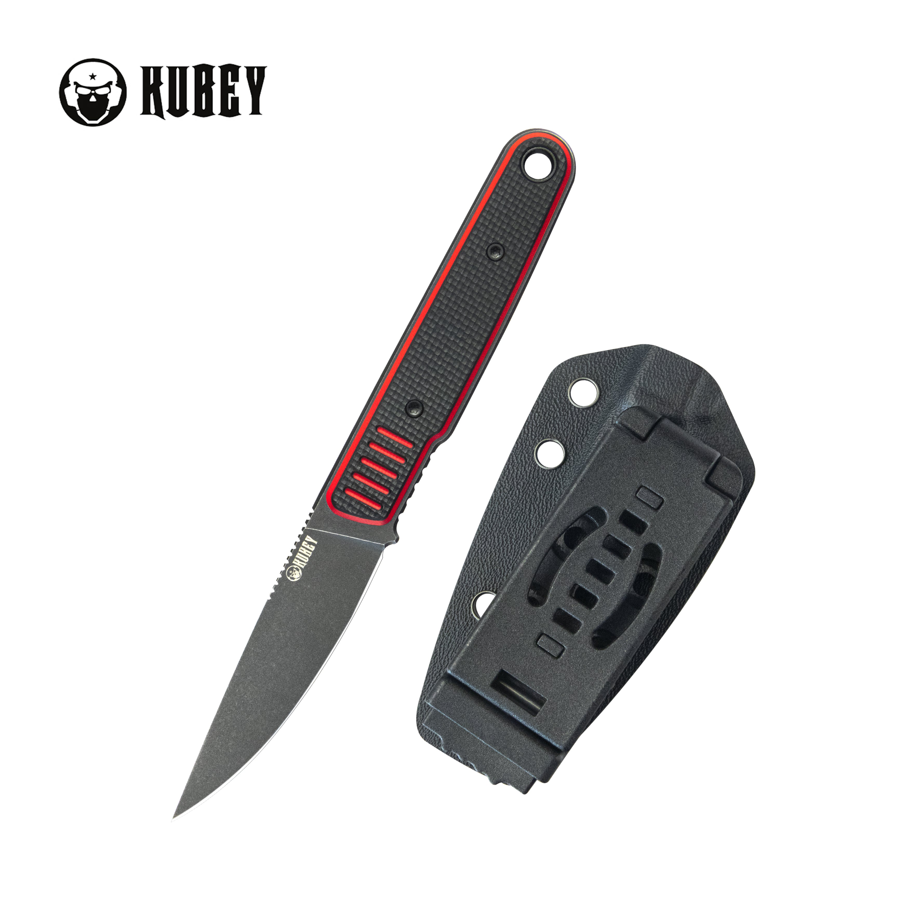 Kubey JL Drop Point Fixed Blade Knife - 3.11