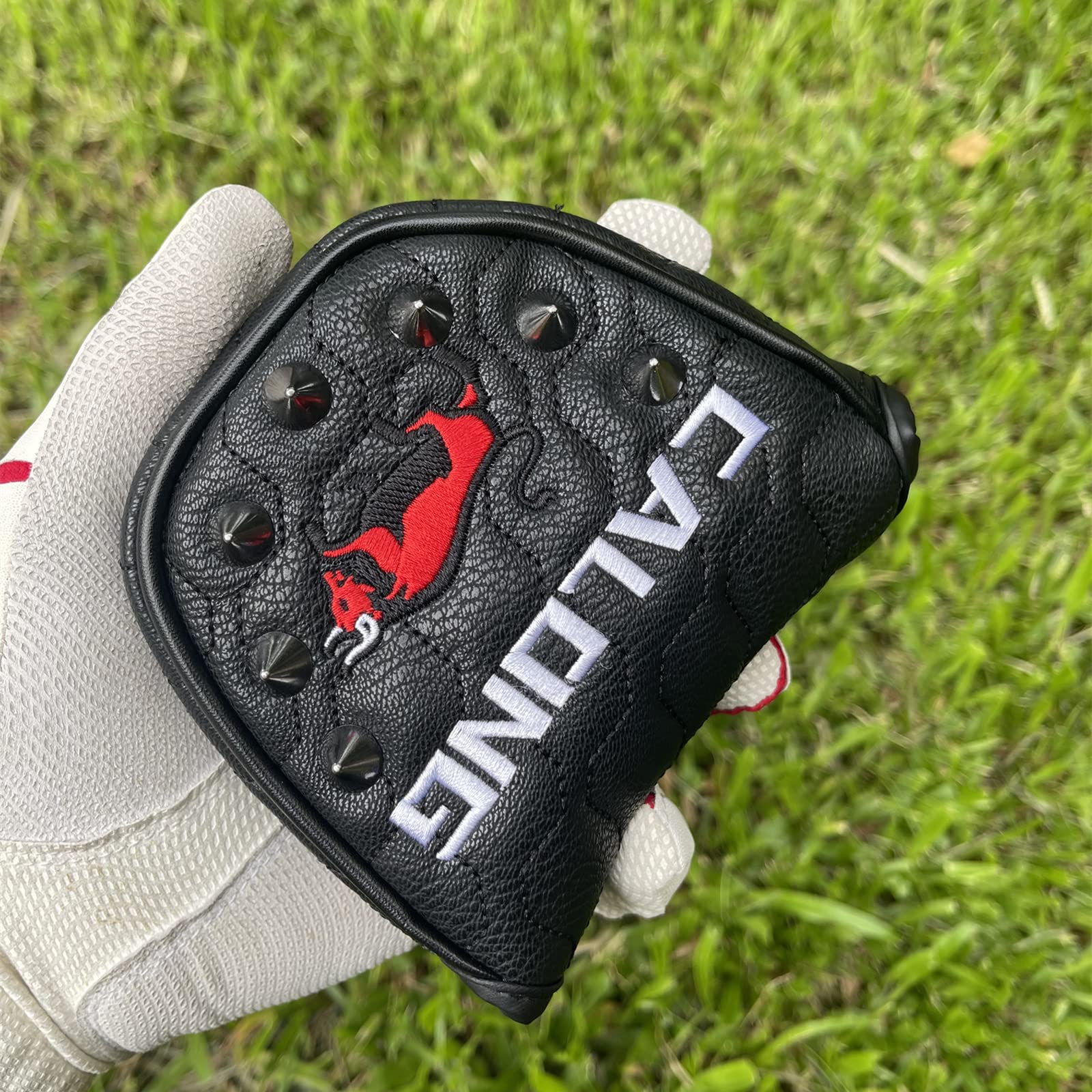Premium Black Matador Golf Mallet Putter Headcover - Velcro Closure for Secure Fit | Golf Club Accessory for Mallet Putters | Perfect for Course Play & Club Protection