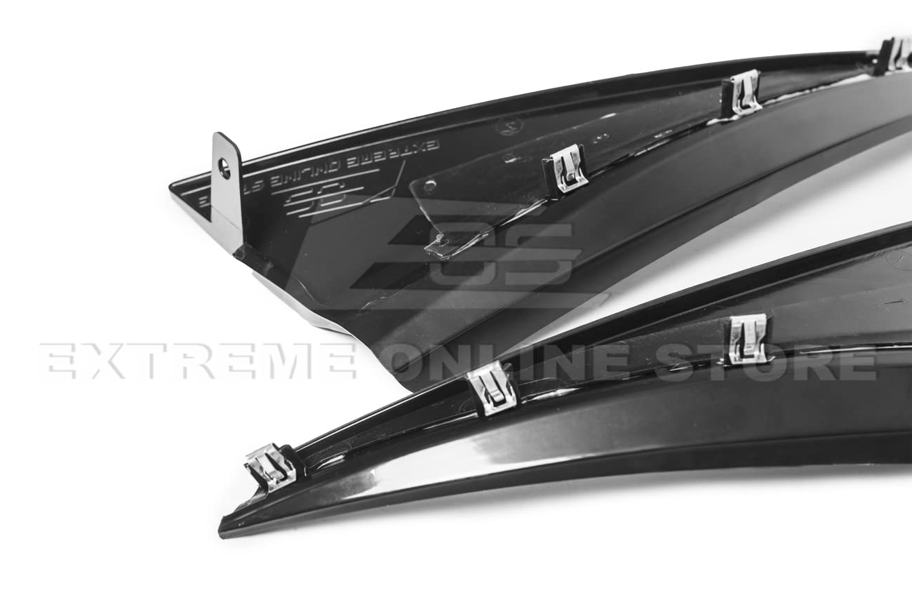 2014-2019 Chevrolet Corvette C7 Splash Guards - GM Factory XL Extended Rear Mud Flaps Pair (ABS Plastic, Black) - Perfect for Road Trips & Wet Weather Protection