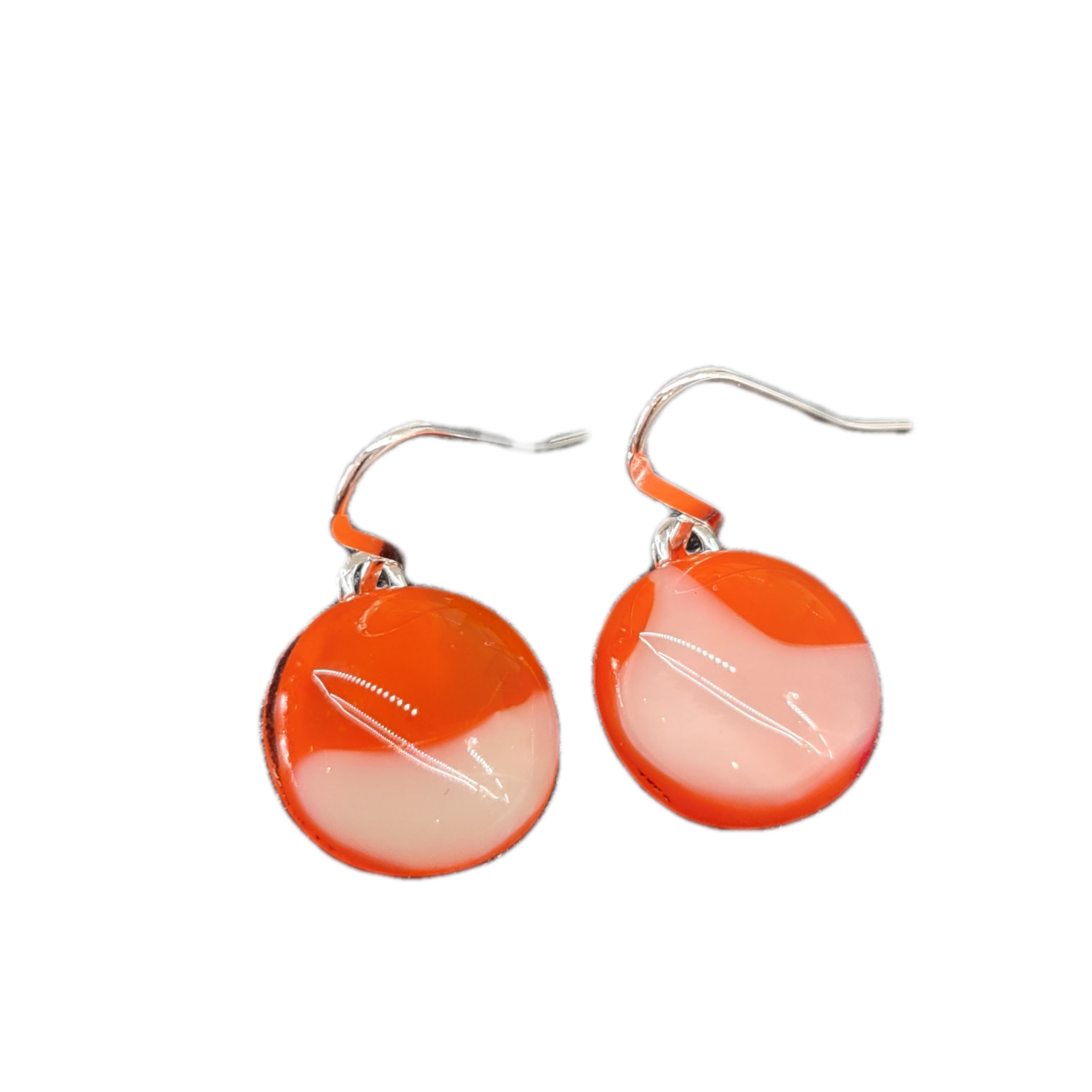 Handmade Orange Glass Drop Earrings for Women - Elegant Boho Dangle Jewelry for Parties, Weddings & Everyday Wear