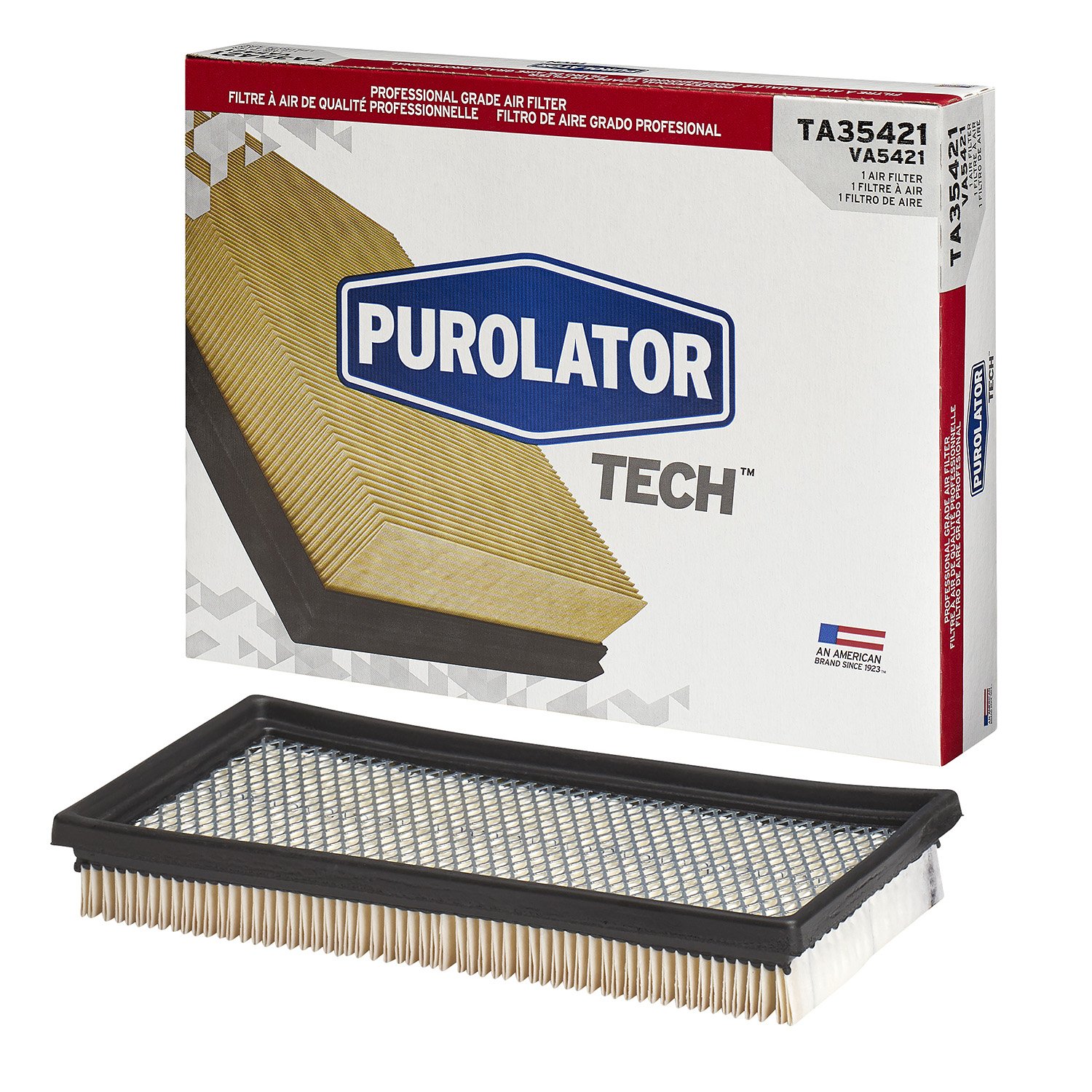 Purolator TA35421 PurolatorTECH Air Filter Replacement - High Performance Engine Air Filter for Cars & Trucks - Perfect for Daily Commuting & Off-Road Adventures