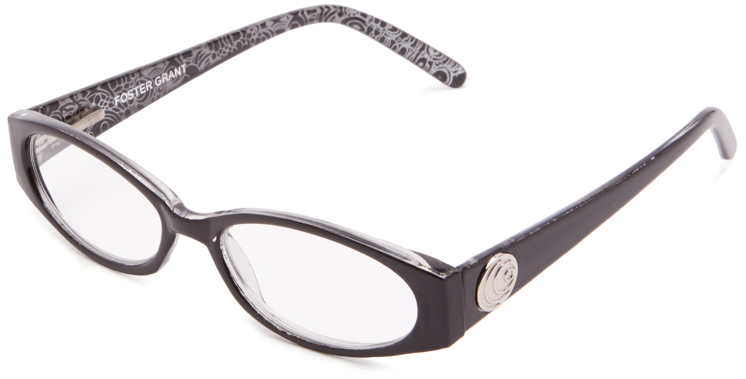 Foster Grant Women's Ava Oval Reading Glasses - Stylish Blue Light Blocking Readers for Computer Work, Reading & Office Use