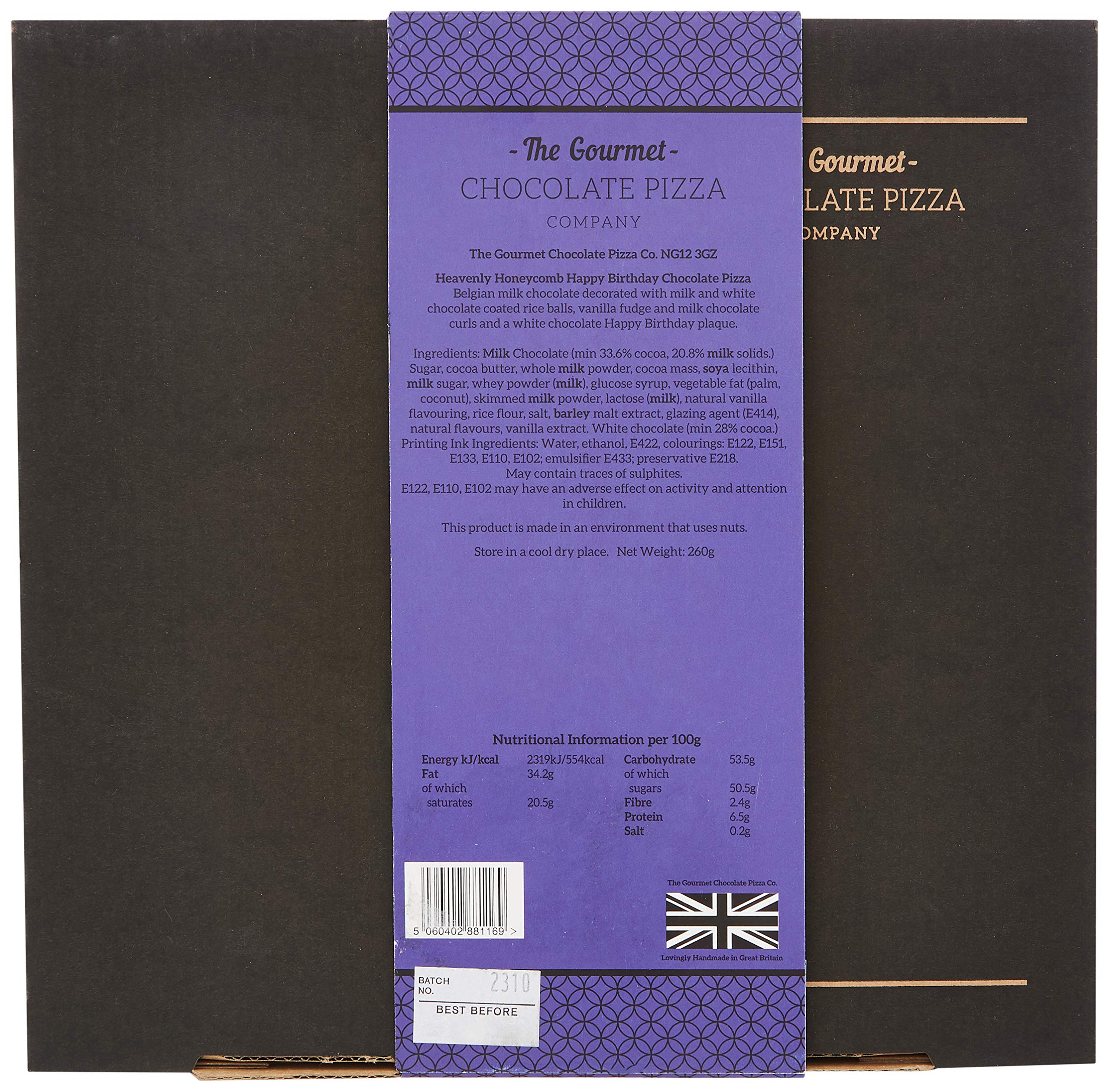 Gourmet Belgian Chocolate Pizza - Luxury Birthday Gift for Chocolate Lovers | Perfect for Celebrations, Parties & Special Occasions